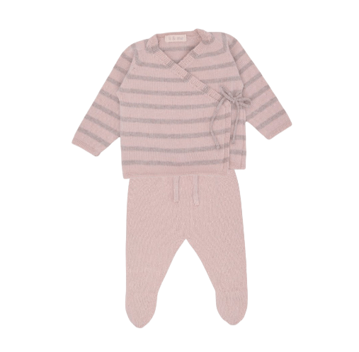 Conjunto Jubón Etienne+Polaina Liam Light Pink Toasted Li & Me - Li & Me - PetitGegant