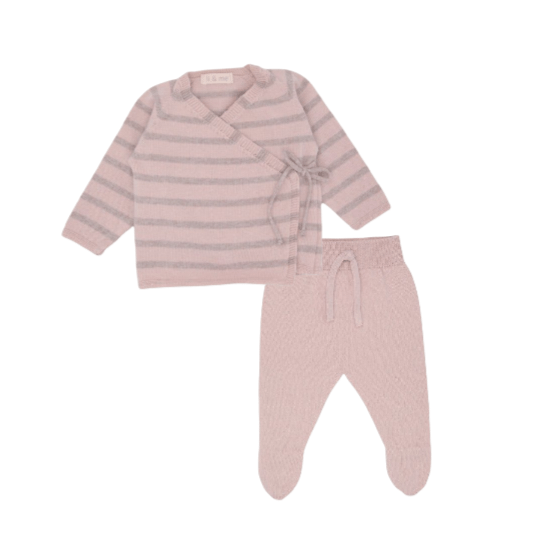 Conjunto Jubón Etienne+Polaina Liam Light Pink Toasted Li & Me - Li & Me - PetitGegant