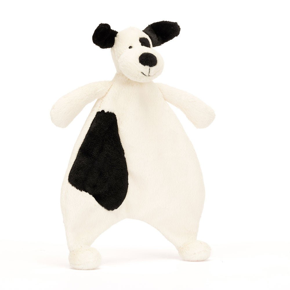 Dou Dou Bashful Black & Cream Puppy Comforter Jellycat - Jellycat - PetitGegant