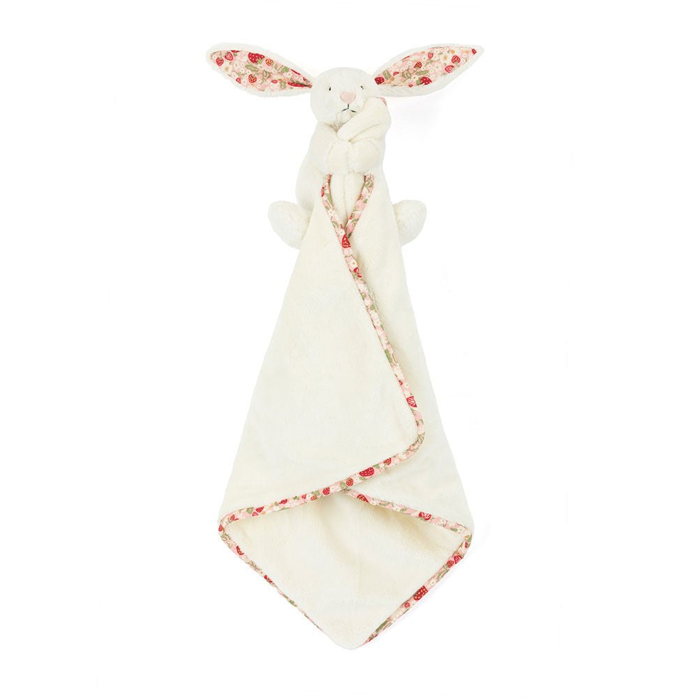 Dou Dou Bashful Blossom Cream Bunny 'Berry' Soother Jellycat - Jellycat - PetitGegant