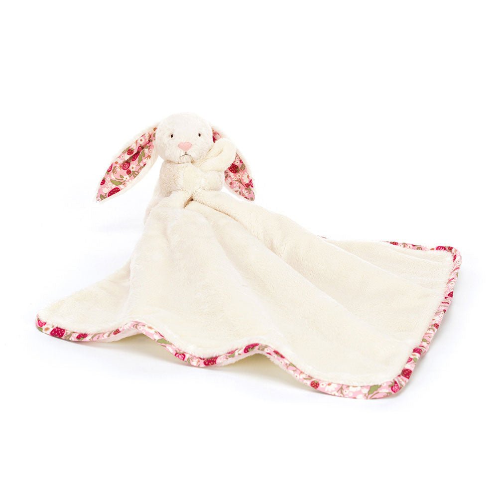 Dou Dou Bashful Blossom Cream Bunny 'Berry' Soother Jellycat - Jellycat - PetitGegant