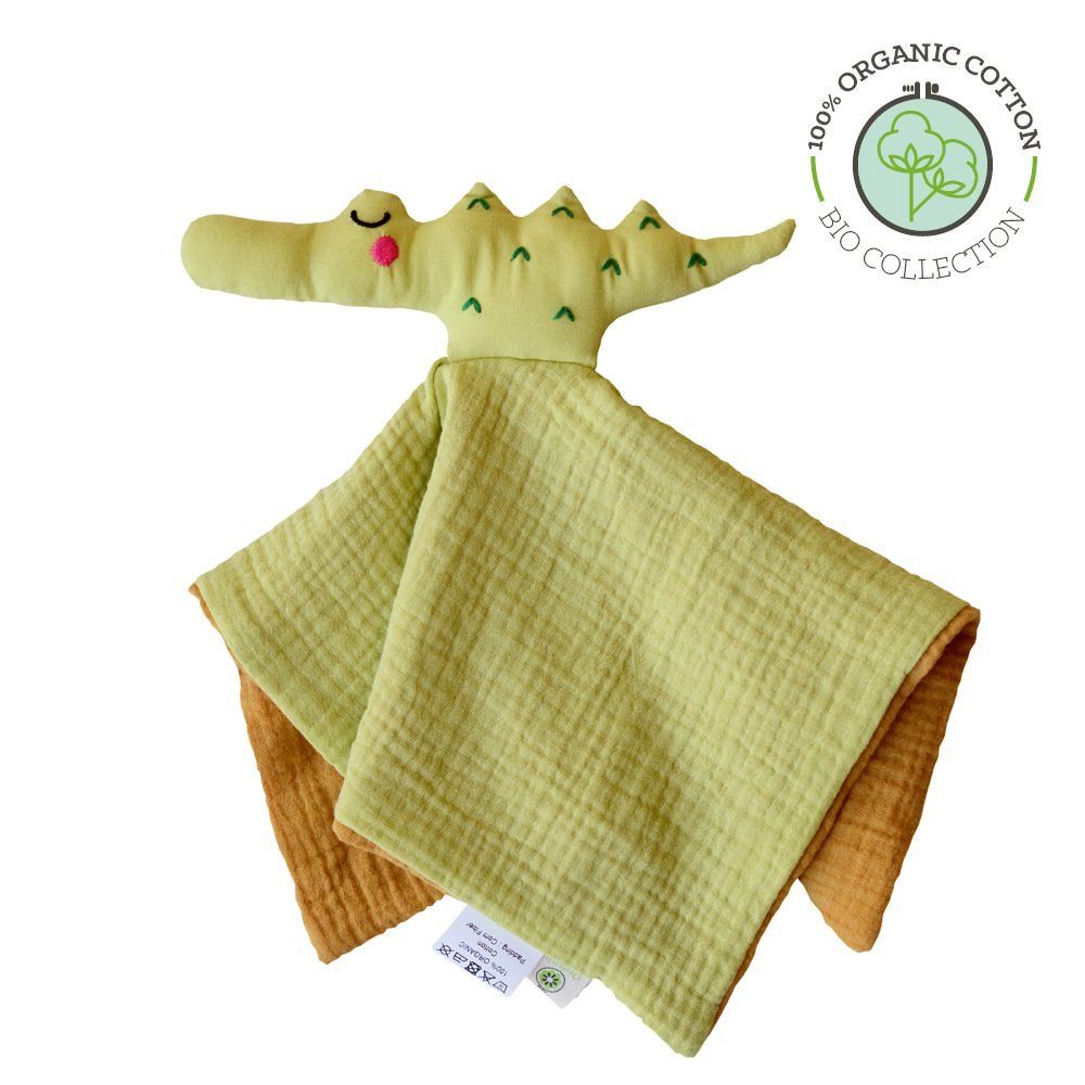 Doudou tejido orgánico crocodile Apunt Barcelona - Apunt Barcelona - PetitGegant