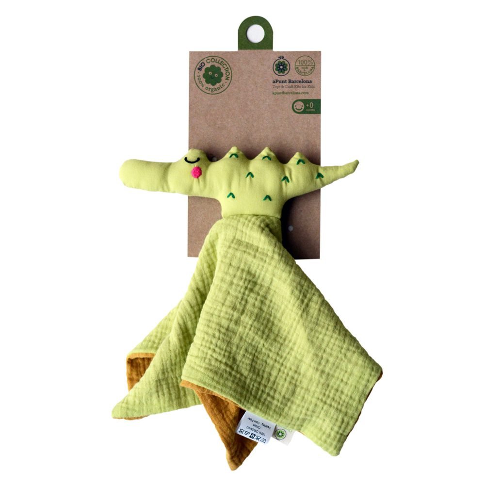 Doudou tejido orgánico crocodile Apunt Barcelona - Apunt Barcelona - PetitGegant