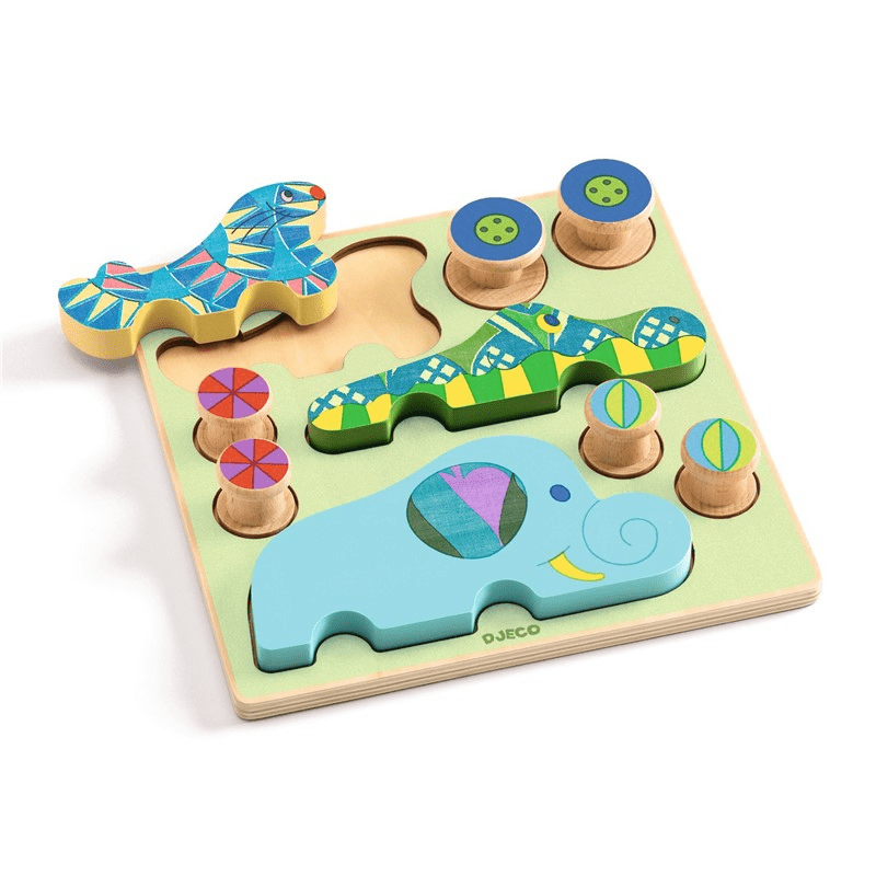 Encajable Puzz & Roll Bariolo Djeco - Djeco - PetitGegant