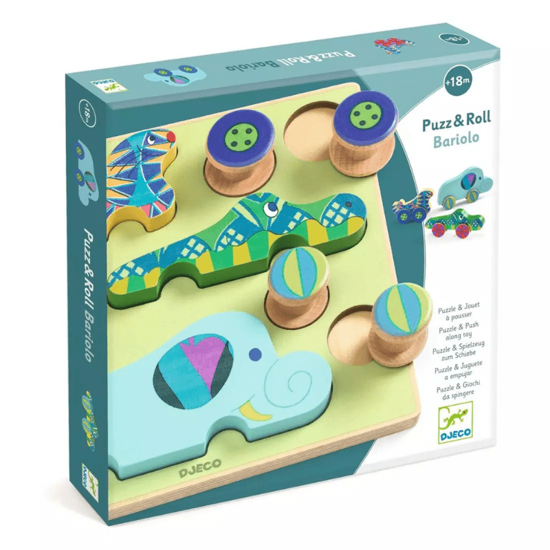 Encajable Puzz & Roll Bariolo Djeco - Djeco - PetitGegant
