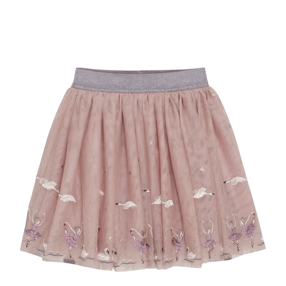 Falda De Tul Con Bordados Shadow Gray Minymo - Minymo - PetitGegant