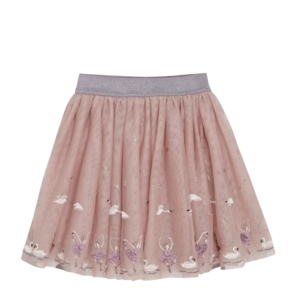 Falda De Tul Con Bordados Shadow Gray Minymo - Minymo - PetitGegant