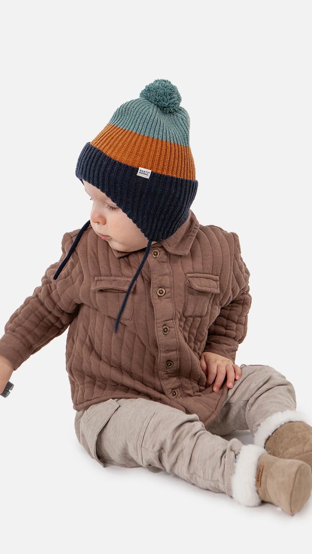 Gorro bebé Chinty Earflap Navy Barts - Barts - PetitGegant