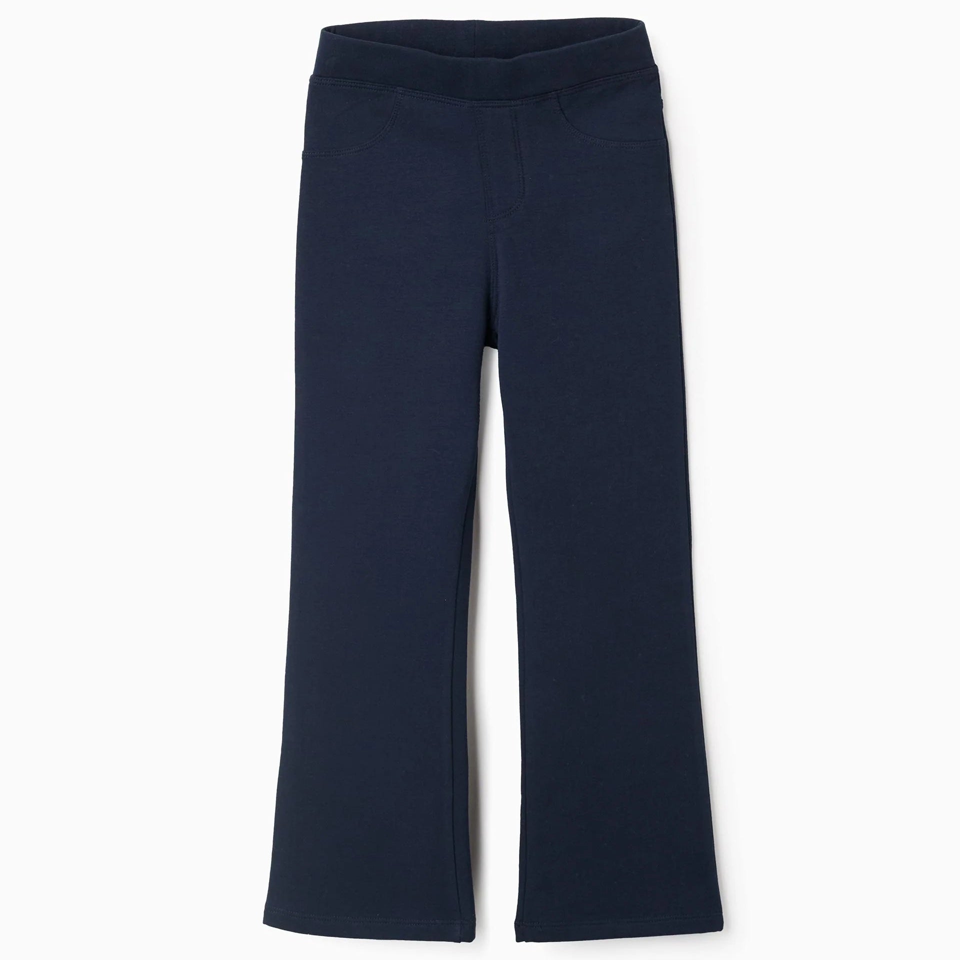 Jegging Perchado Flare Fit para Niña, Azul Oscuro ZY - Zippy - PetitGegant