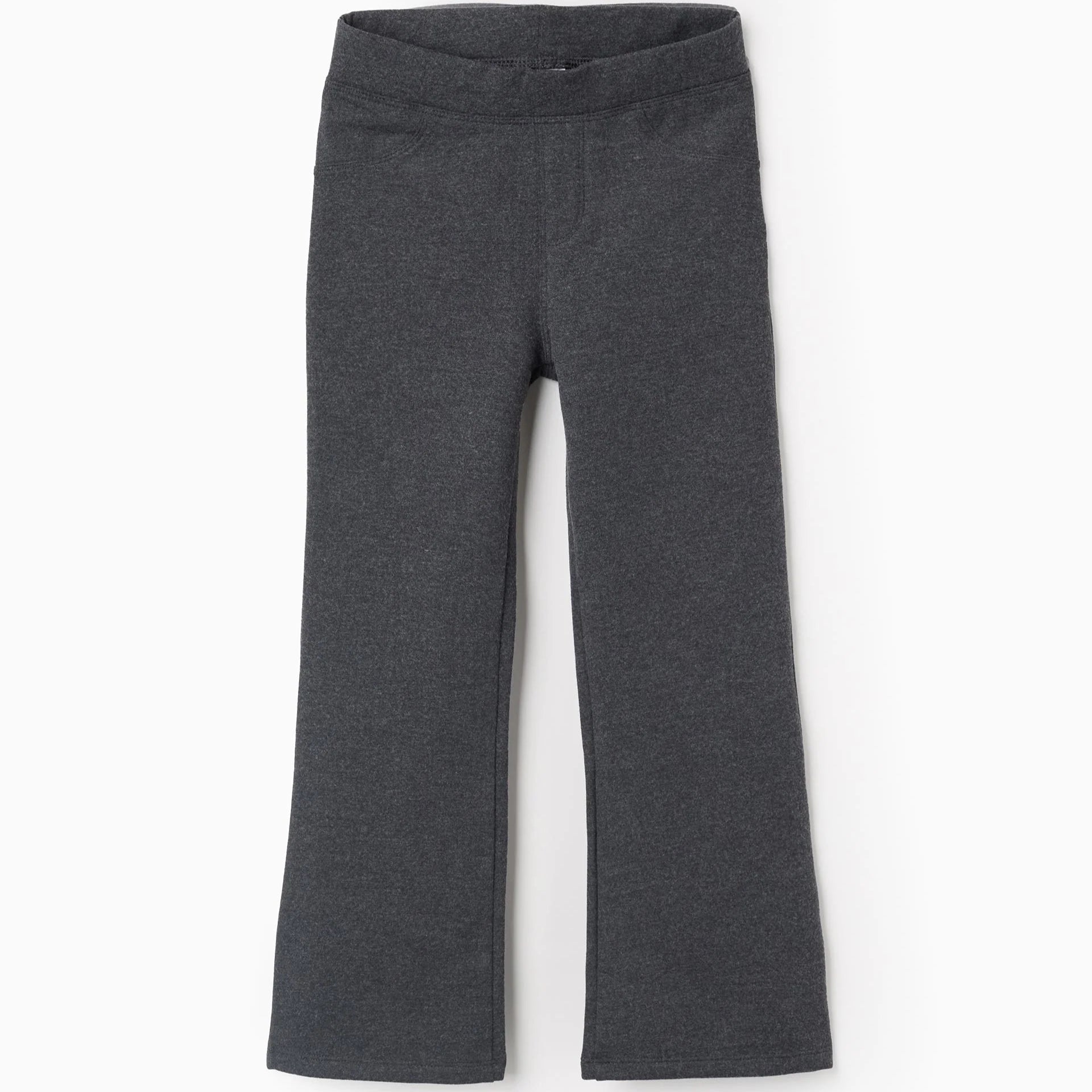 Jegging Perchado Flare Fit para Niña, Gris Oscuro ZY - Zippy - PetitGegant