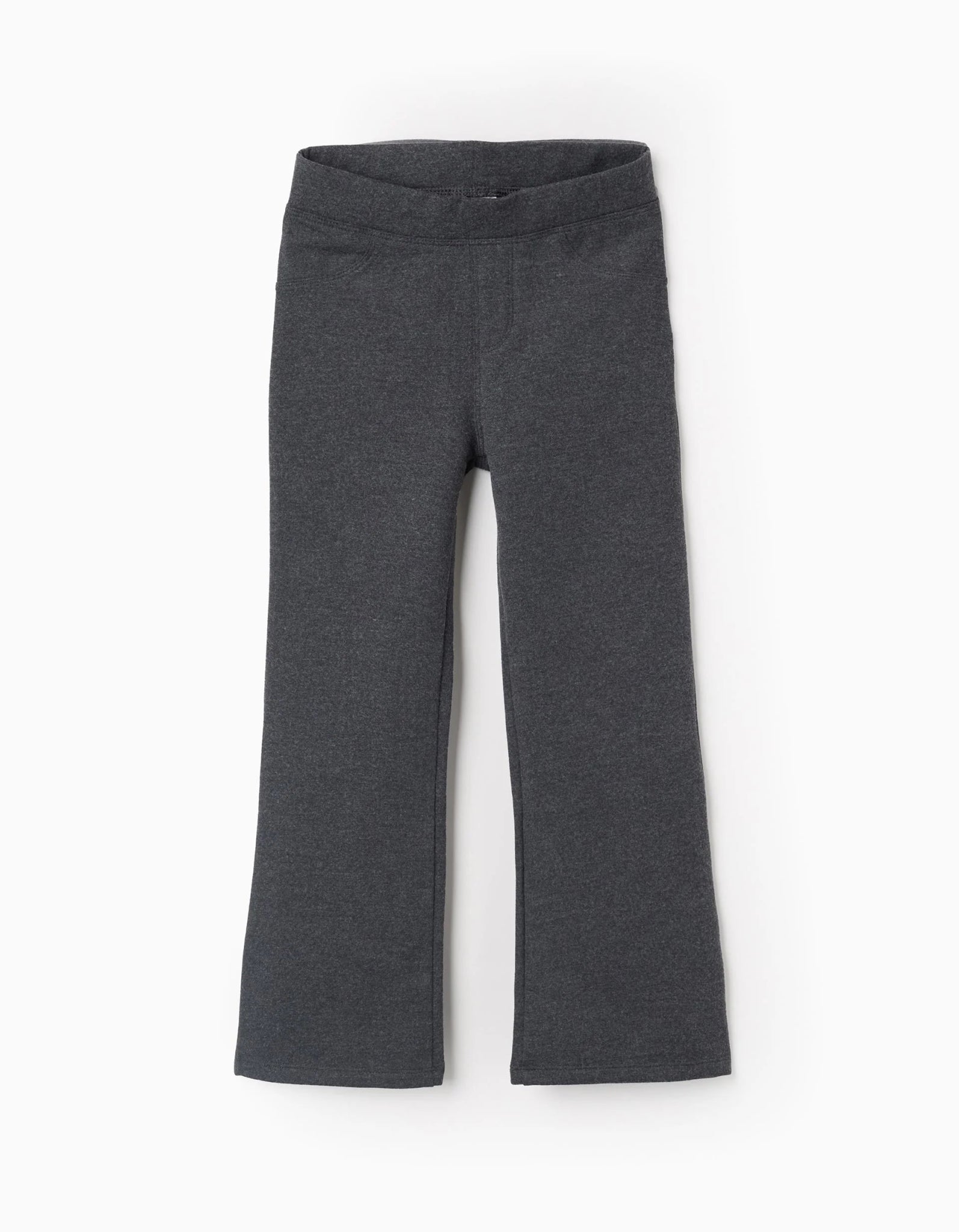 Jegging Perchado Flare Fit para Niña, Gris Oscuro ZY - Zippy - PetitGegant