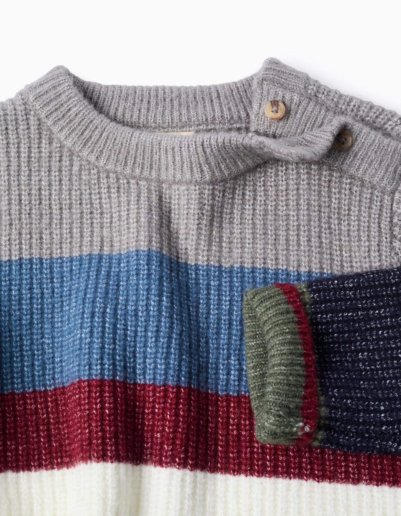 Jersey de Punto a Rayas con Botones ZY - Zippy - PetitGegant