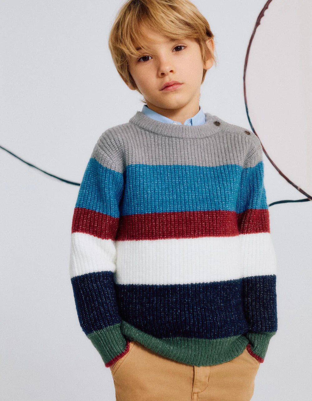 Jersey de Punto a Rayas con Botones ZY - Zippy - PetitGegant