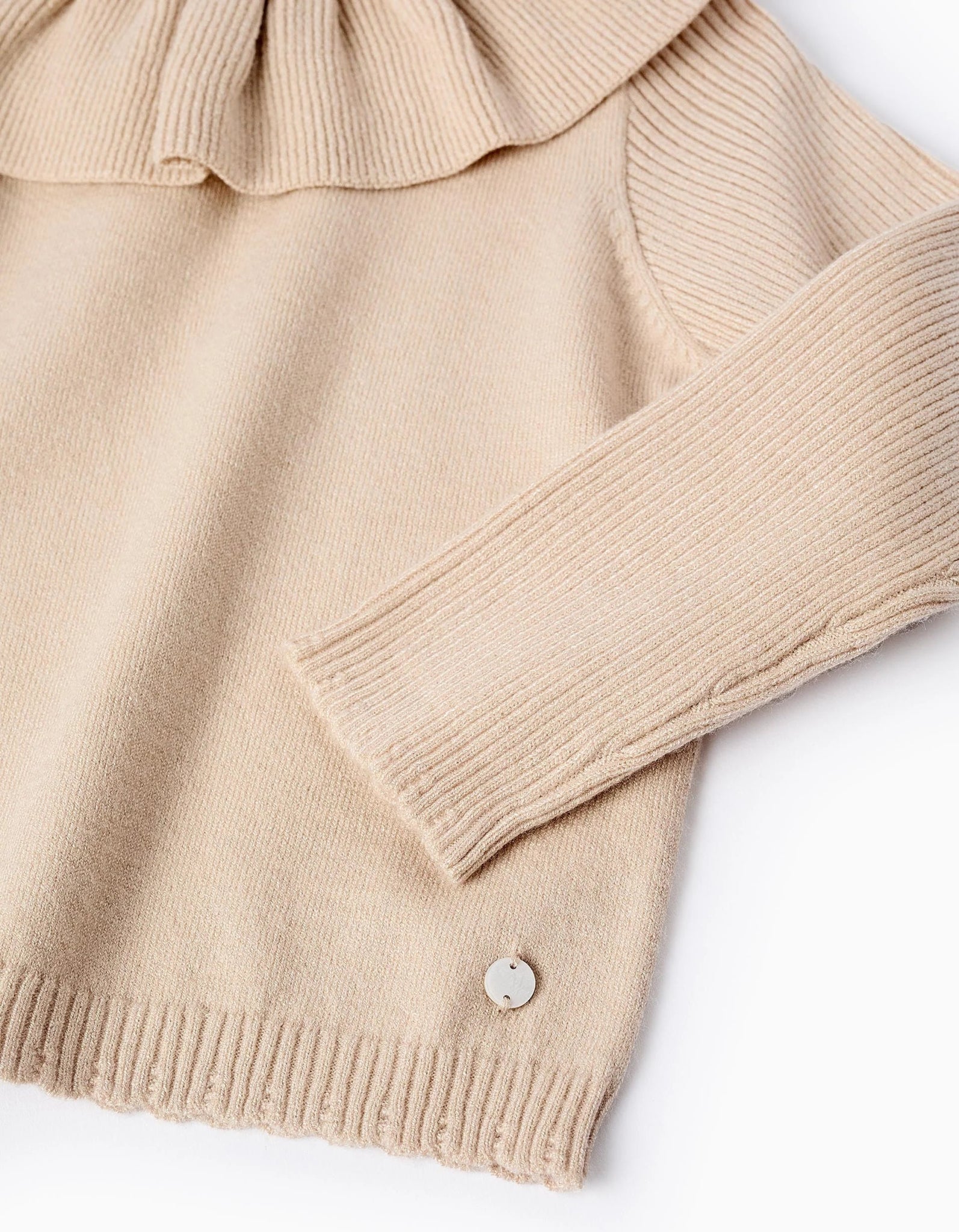 Jersey de Punto con Volantes Beige Bebé Zy - Zippy - PetitGegant