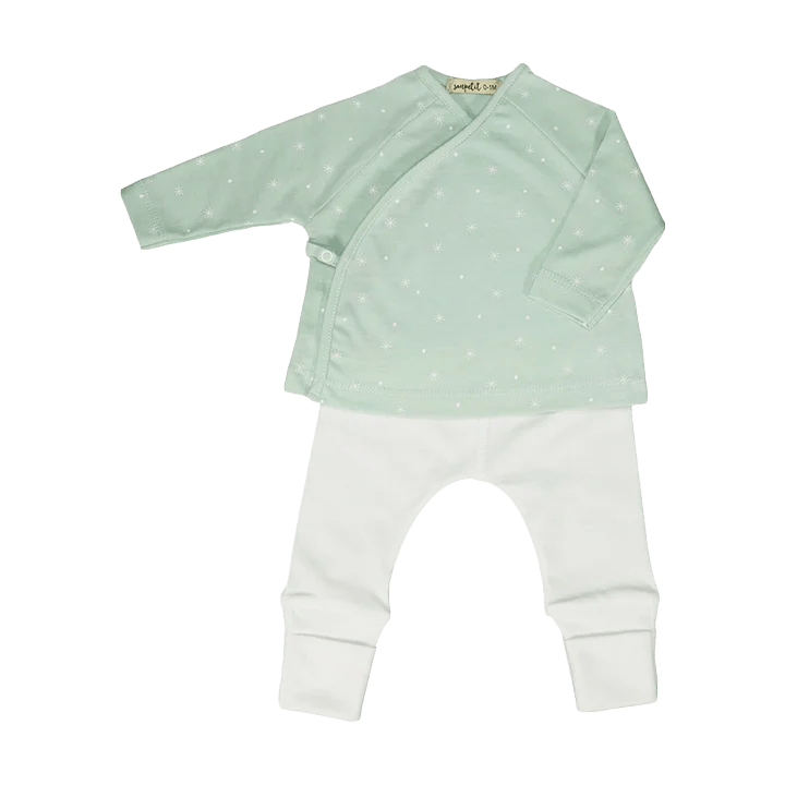 Jubón Cielo Menta/ Polaina Blanca Sonpetit - Sonpetit - PetitGegant