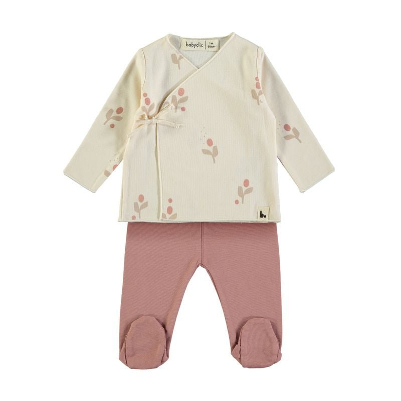 Jubón + Polaina Flor Cream Babyclic - Babyclic - PetitGegant