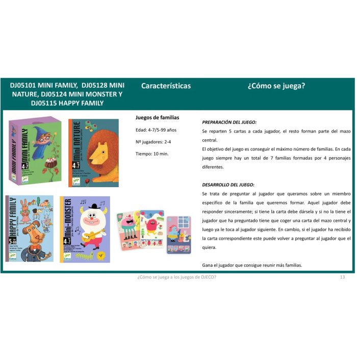 Juego de cartas Mini Natura Djeco-Djeco-PetitGegant