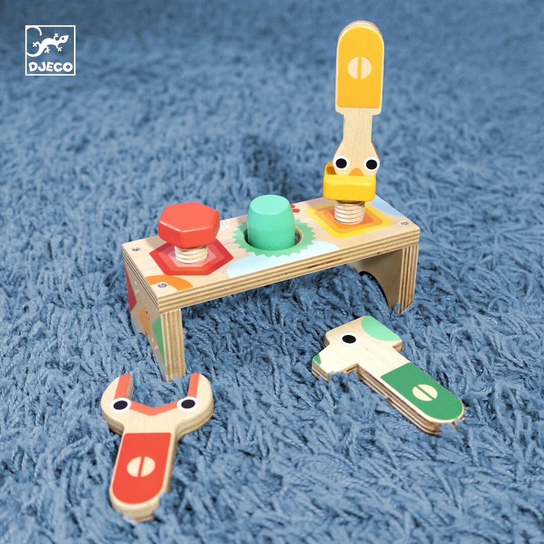 Juego de Madera Primera Edad Bricolou Djeco - Djeco - PetitGegant