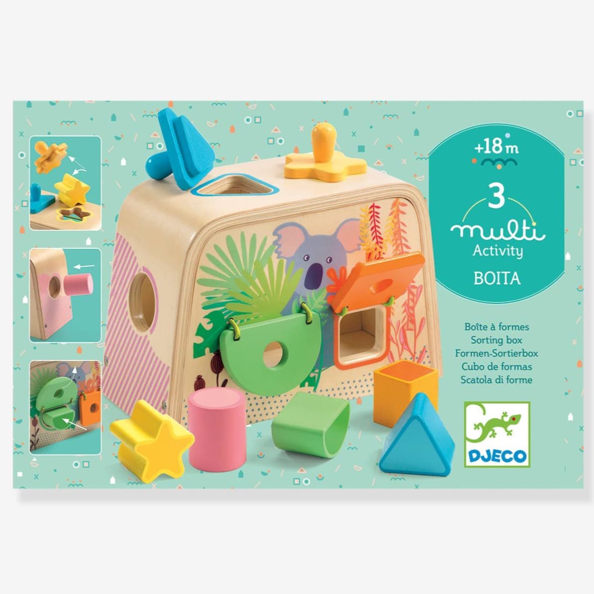 Juego de madera primera edad Multi Boita Djeco - Djeco - PetitGegant