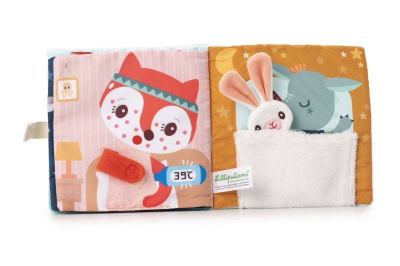 Libro sensorial "Joe y su Peluche" Lilliputiens - Lilliputiens - PetitGegant