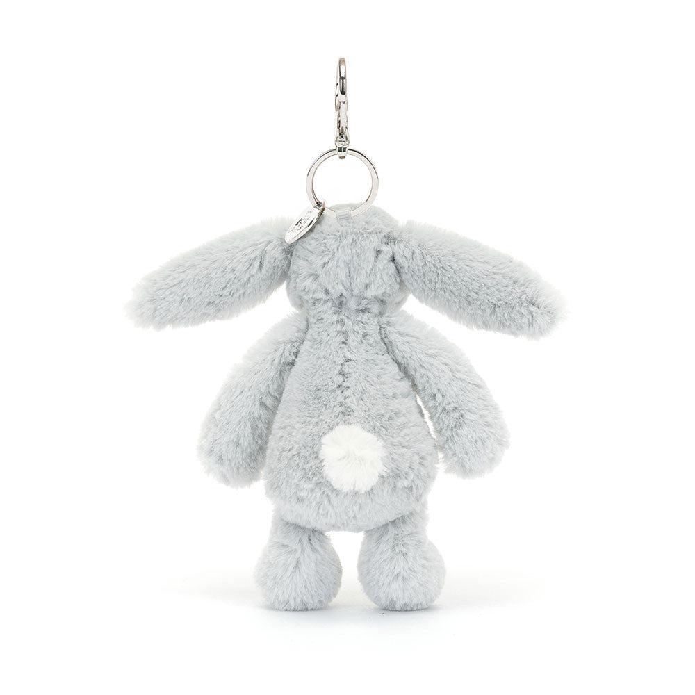 Llavero Bashful Silver Bunny Bag Charm Jellycat - Jellycat - PetitGegant