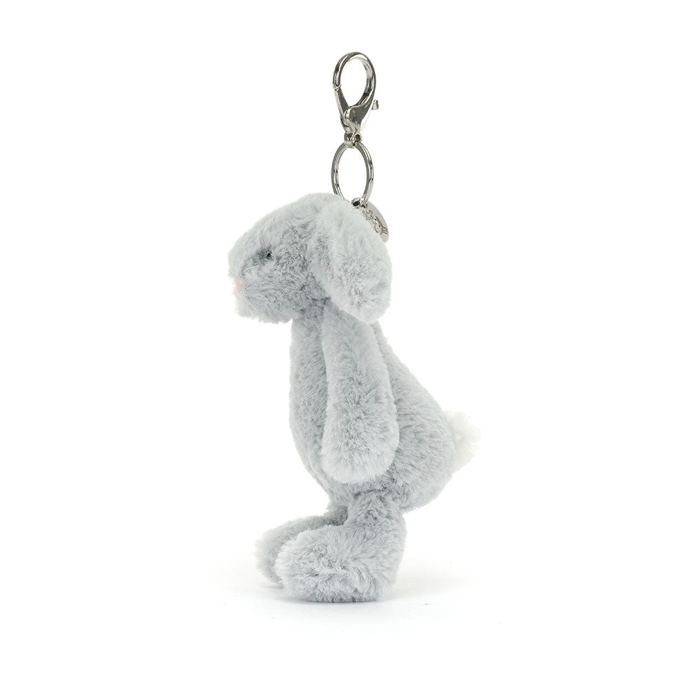 Llavero Bashful Silver Bunny Bag Charm Jellycat - Jellycat - PetitGegant