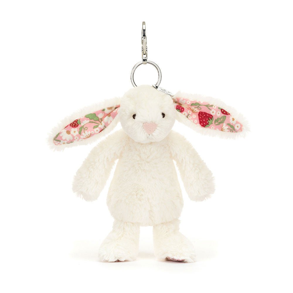 Llavero Blossom Cream Bunny 'Berry' Bag Charm Jellycat - Jellycat - PetitGegant