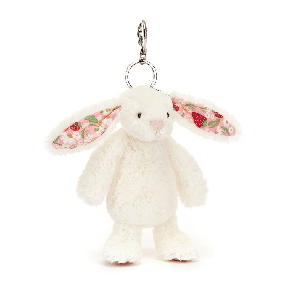 Llavero Blossom Cream Bunny 'Berry' Bag Charm Jellycat - Jellycat - PetitGegant