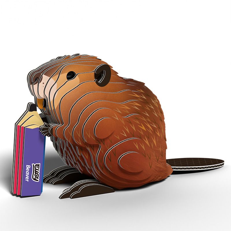 Mini 3D Puzzle Beaver Eugy - Eugy - PetitGegant