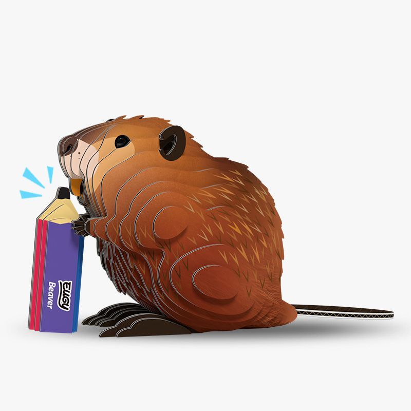 Mini 3D Puzzle Beaver Eugy - Eugy - PetitGegant