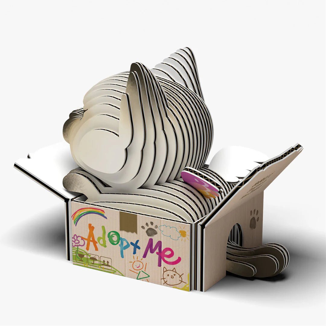 Mini 3D Puzzle Cat Mocha Eugy - Eugy - PetitGegant