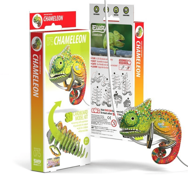 Mini 3D Puzzle Chameleon Eugy - Eugy - PetitGegant