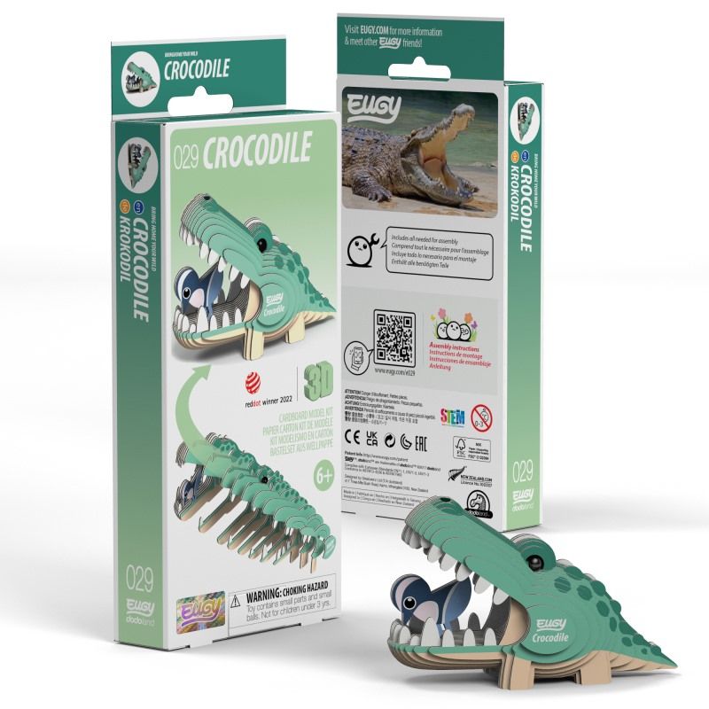 Mini 3D Puzzle Crocodile Eugy - Eugy - PetitGegant