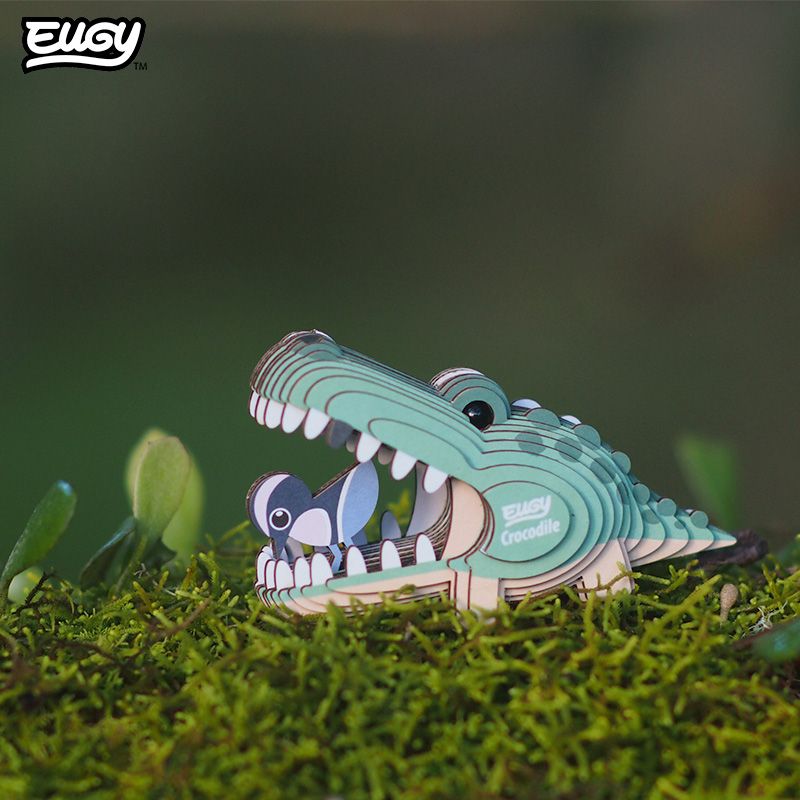 Mini 3D Puzzle Crocodile Eugy - Eugy - PetitGegant