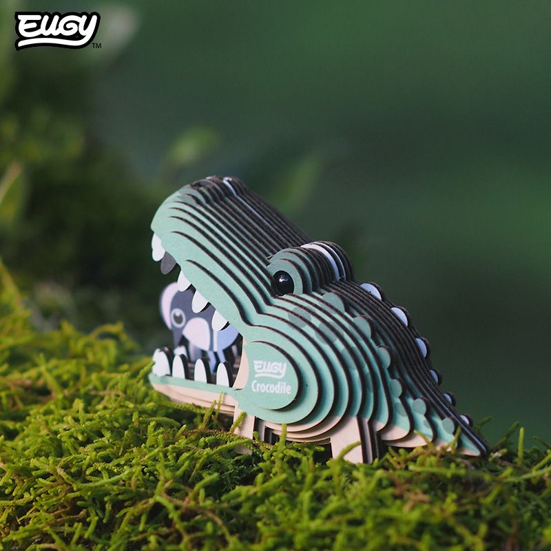 Mini 3D Puzzle Crocodile Eugy - Eugy - PetitGegant