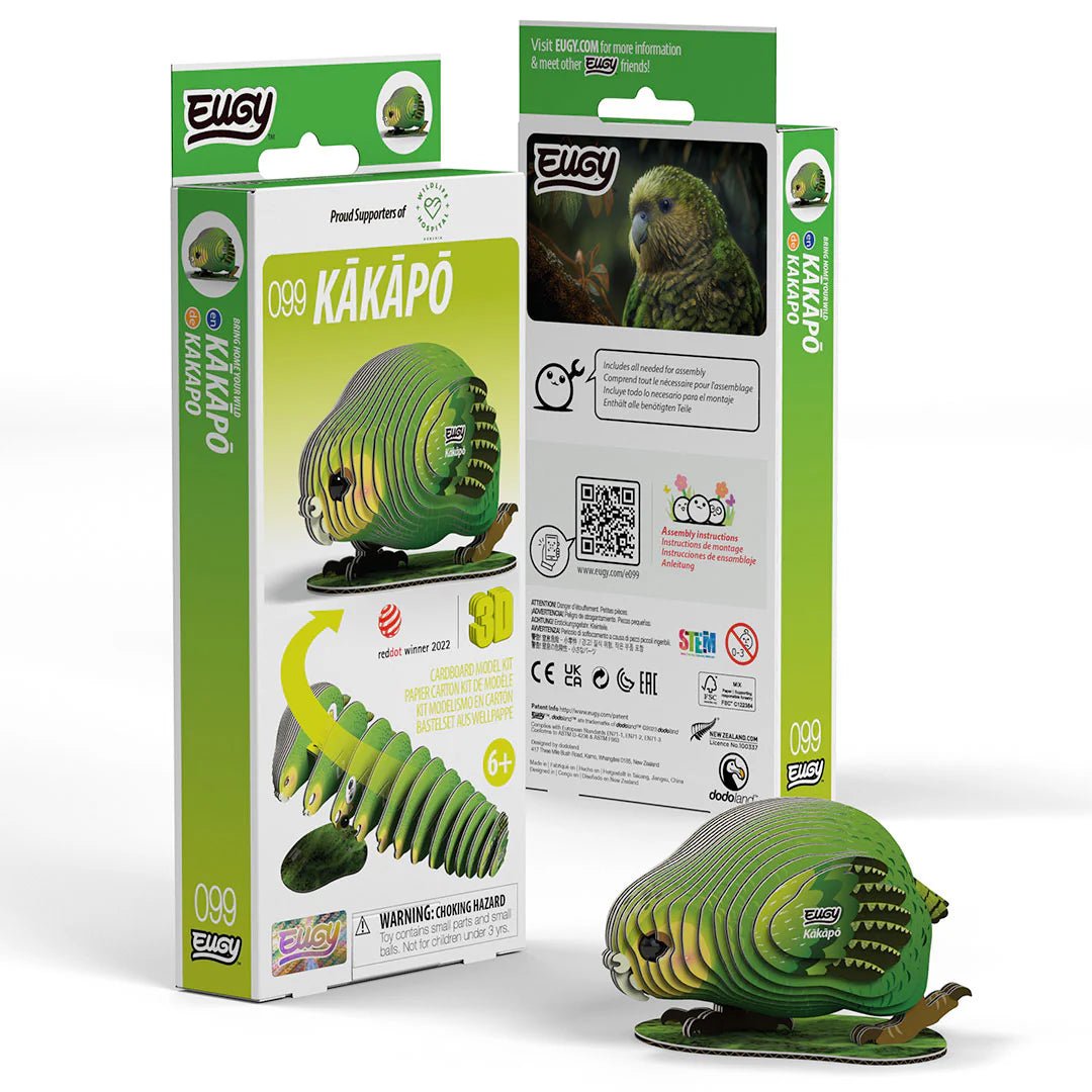 Mini 3D Puzzle Kakapo Eugy - Eugy - PetitGegant