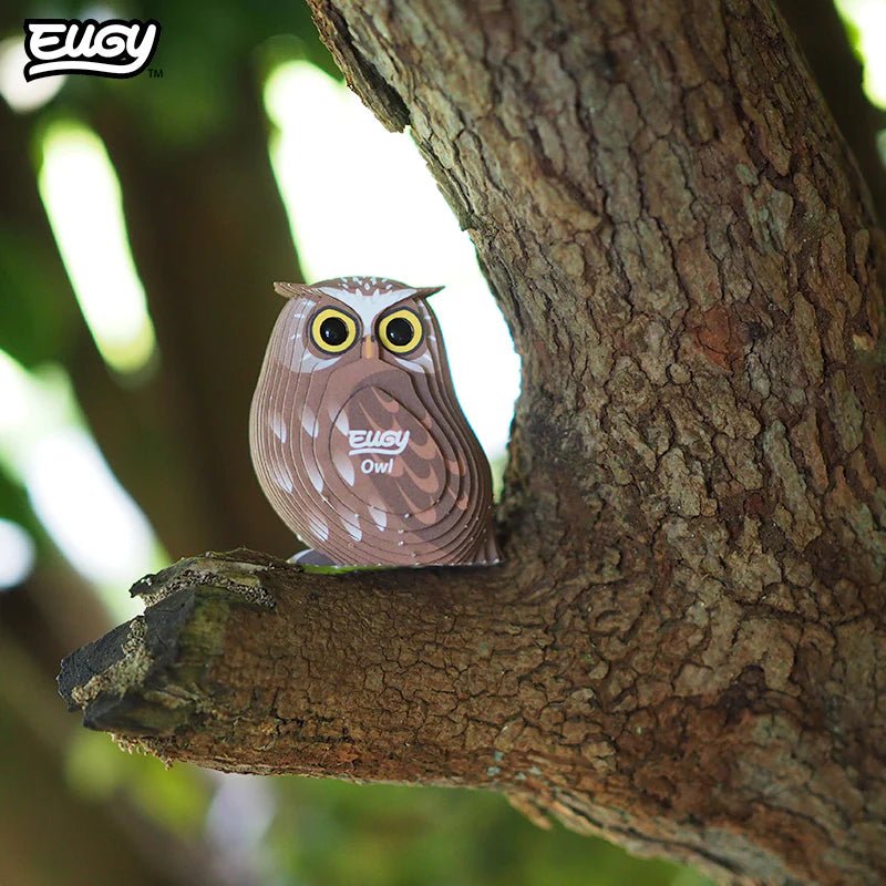 Mini 3D Puzzle Owl Eugy - Eugy - PetitGegant