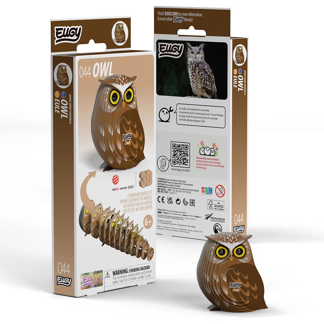 Mini 3D Puzzle Owl Eugy - Eugy - PetitGegant