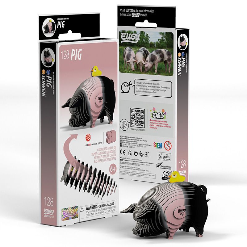 Mini 3D Puzzle Pig Eugy - Eugy - PetitGegant