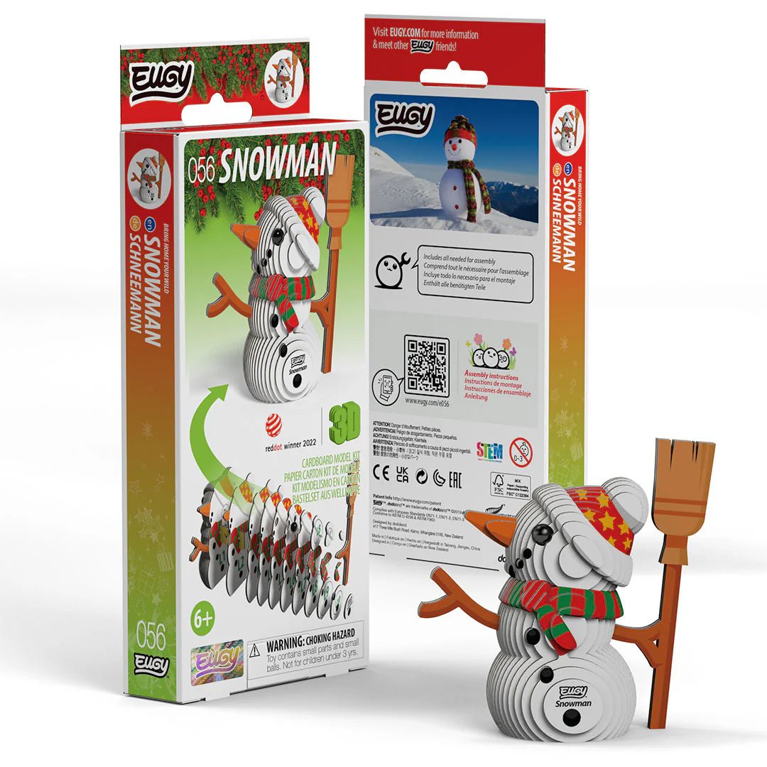 Mini 3D Puzzle Snowman Eugy - Eugy - PetitGegant