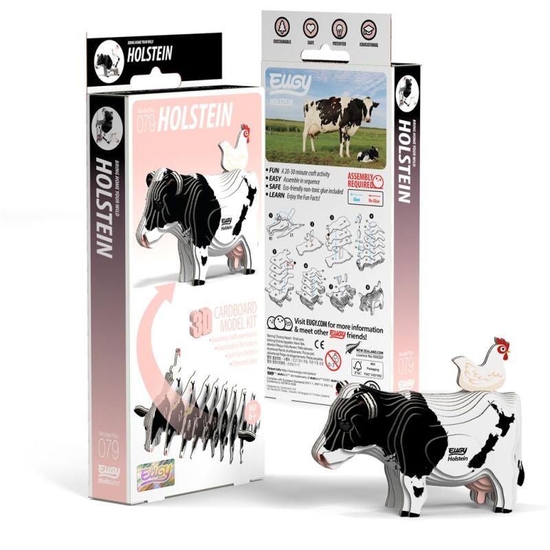 Mini Puzzle 3D Holstein Friesian Eugy - Eugy - PetitGegant