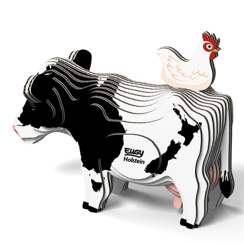 Mini Puzzle 3D Holstein Friesian Eugy - Eugy - PetitGegant