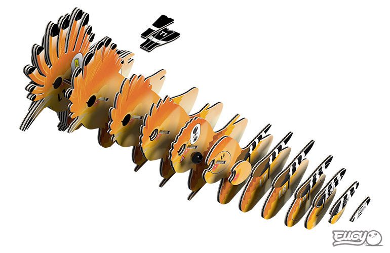 Mini Puzzle 3D Hoopoe Eugy - Eugy - PetitGegant