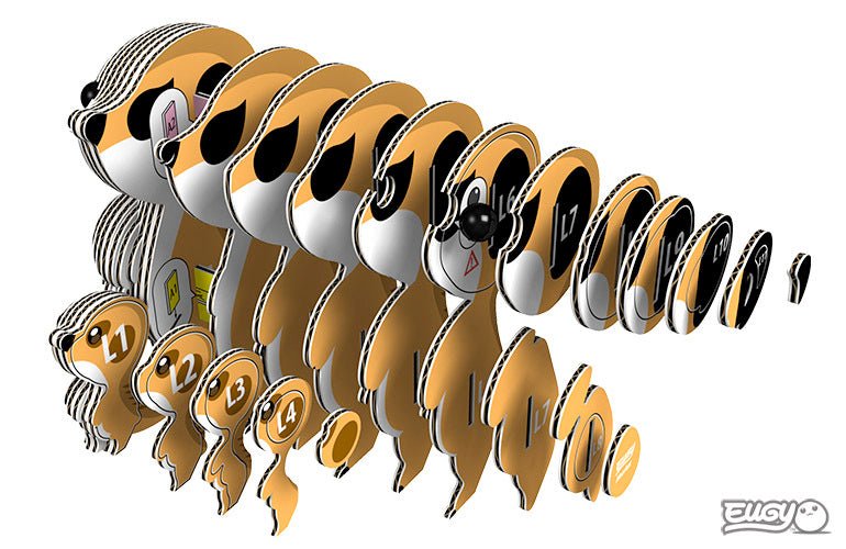 Mini Puzzle 3D Meerkat Eugy - Eugy - PetitGegant