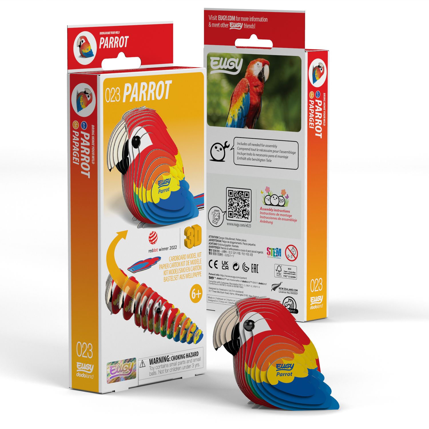 Mini Puzzle 3D Parrot Eugy - Eugy - PetitGegant