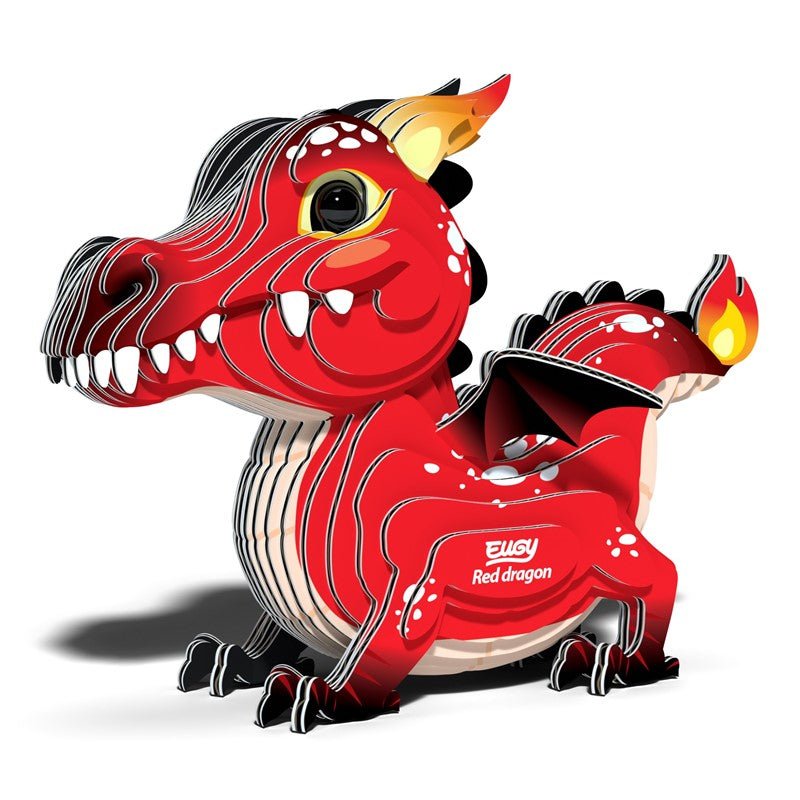 Mini Puzzle Dragón Rojo Eugy - Eugy - PetitGegant