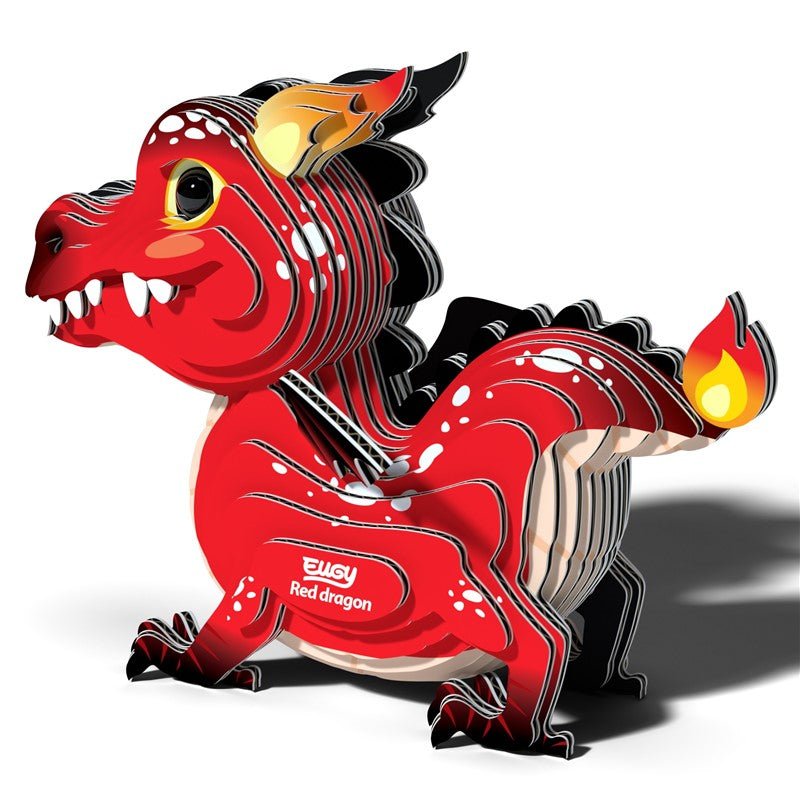 Mini Puzzle Dragón Rojo Eugy - Eugy - PetitGegant