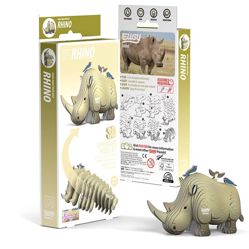 Mini Puzzle Rhino Eugy - Eugy - PetitGegant