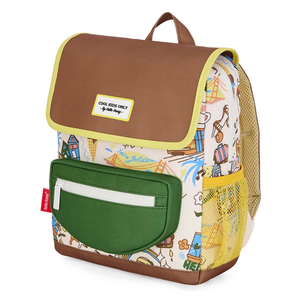 Mochila con solapa San Francisco (2 - 5 años) Hello Hossy - Hello Hossy - PetitGegant