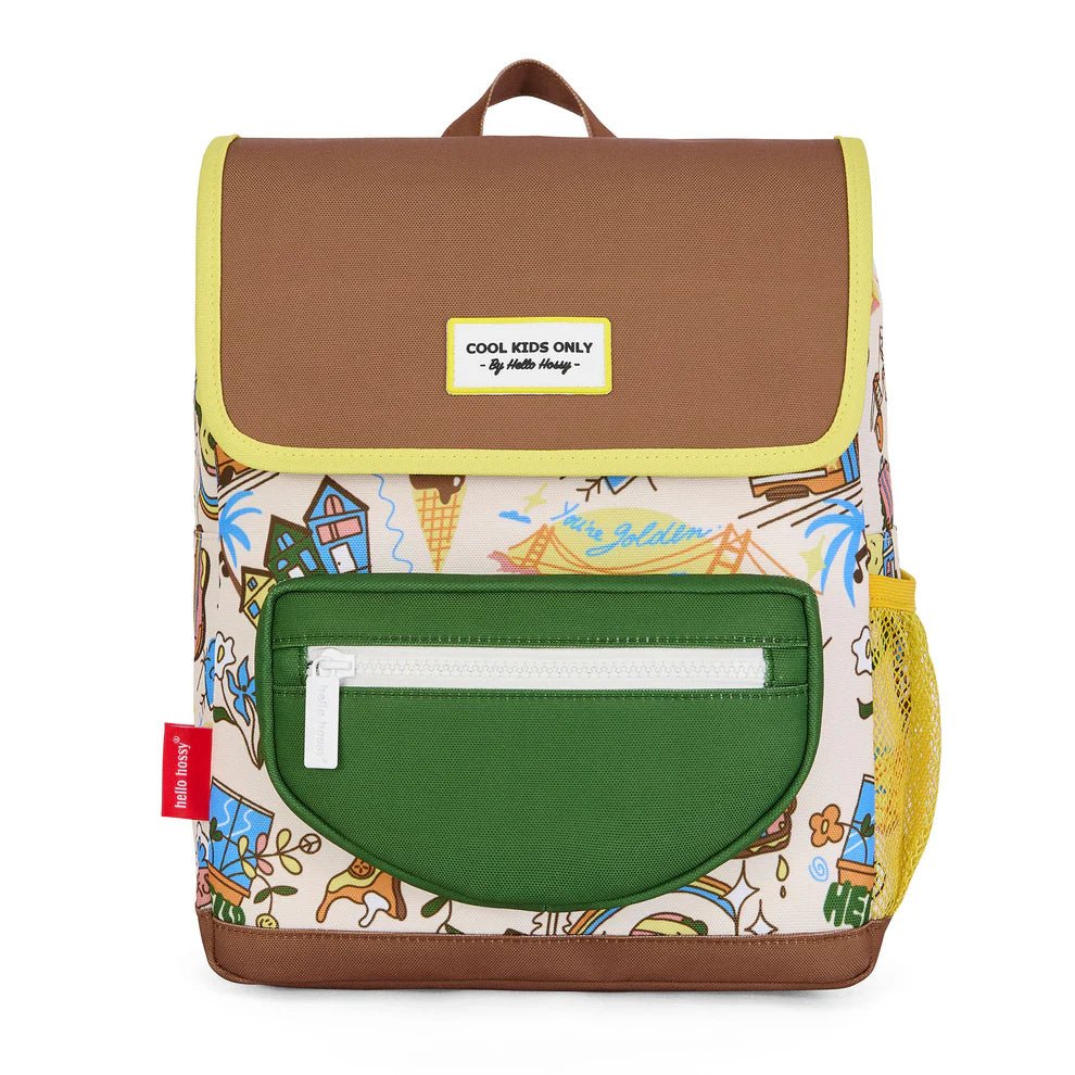 Mochila con solapa San Francisco (2 - 5 años) Hello Hossy - Hello Hossy - PetitGegant